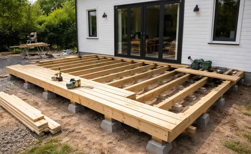 Altan på plintar - så bygger du stabilt från start